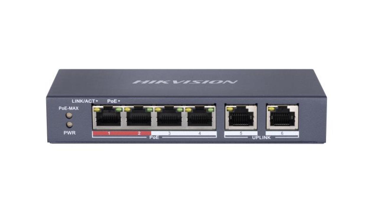 4 Portlu Hızlı Ethernet Yönetilmeyen PoE Switch