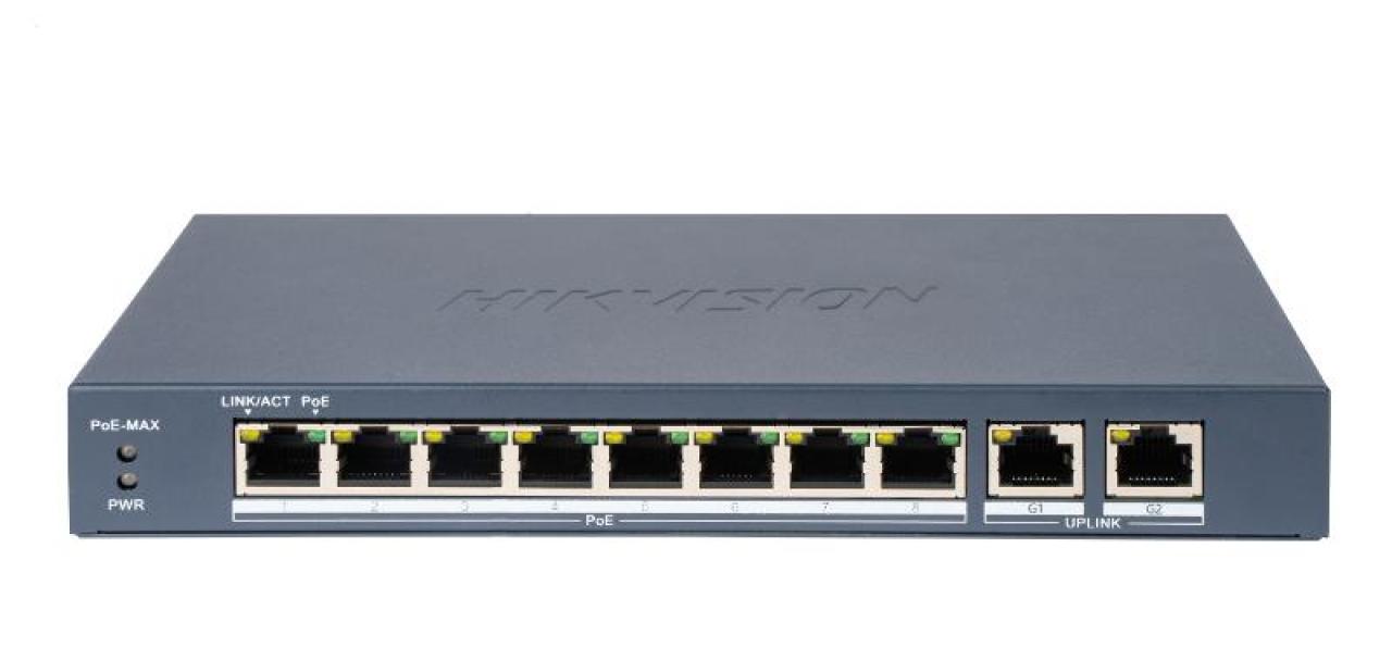 8 Portlu Hızlı Ethernet Yönetilmeyen PoE Switch