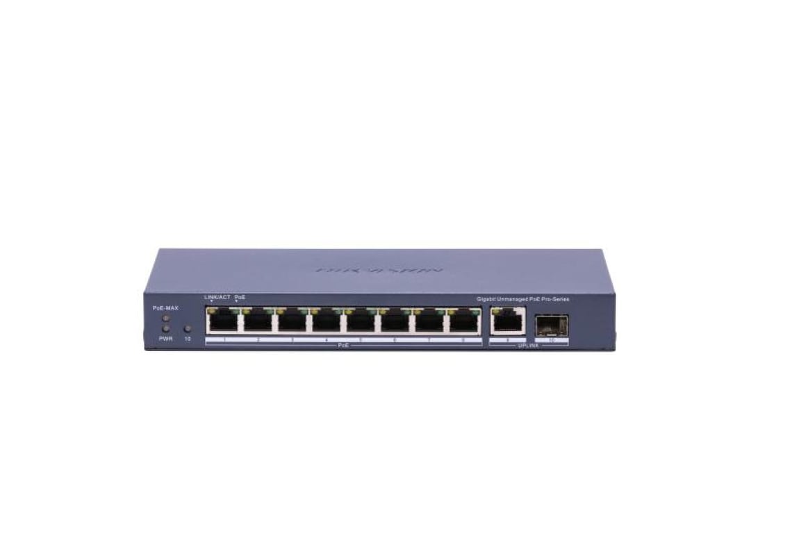 8 Portlu Gigabit Yönetilmeyen PoE Switch