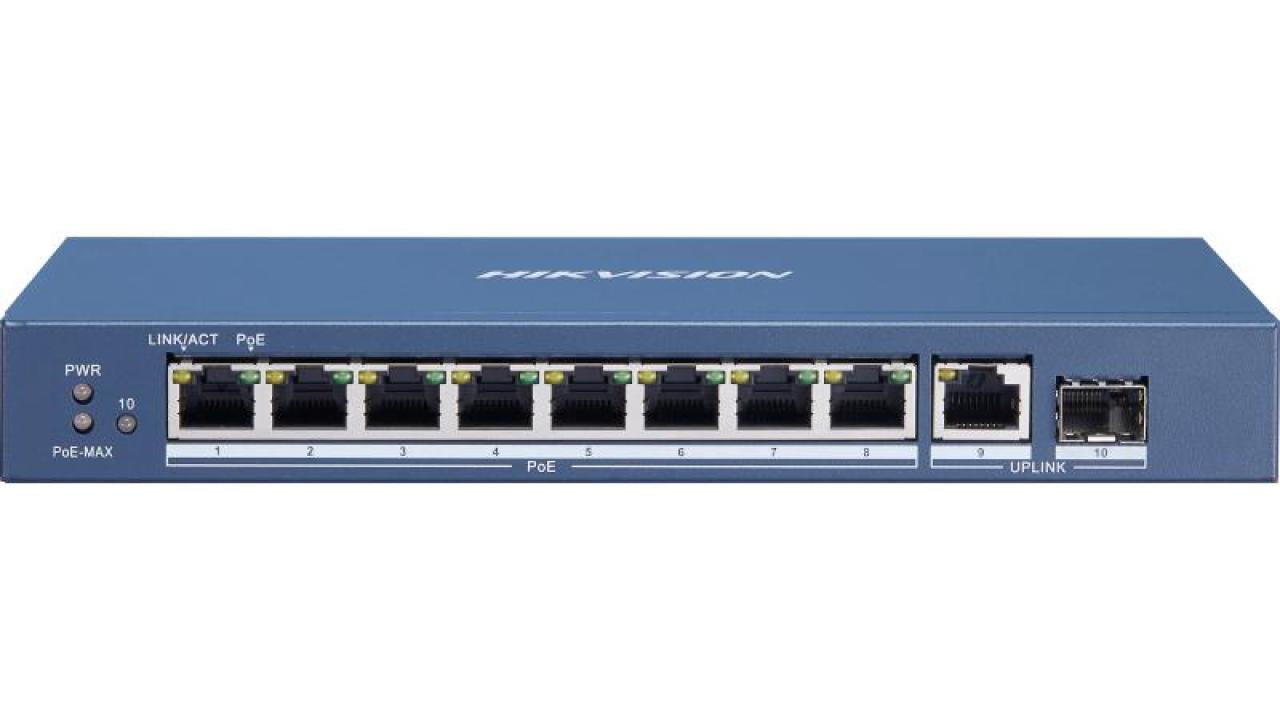 8 Portlu Gigabit Yönetilmeyen PoE Switch