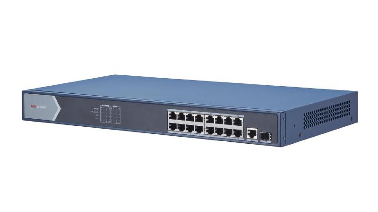 16 Portlu Gigabit Yönetilmeyen PoE Switch