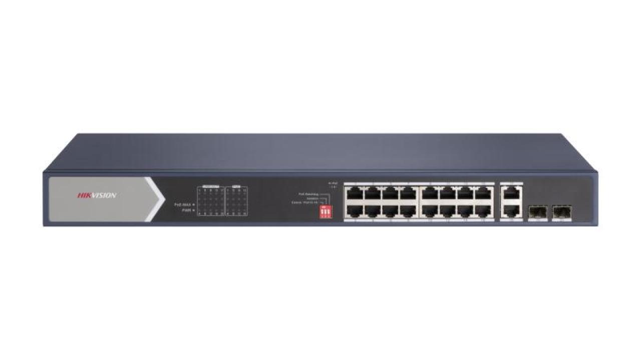 16 Portlu Gigabit Yönetilmeyen PoE Switch