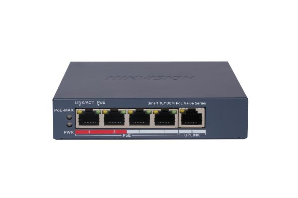 4 Portlu Hızlı Ethernet Akıllı PoE Switch