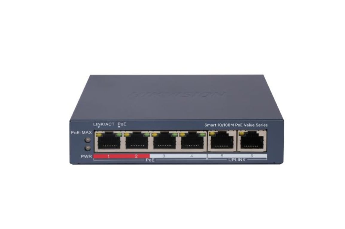 4 Portlu Hızlı Ethernet Akıllı PoE Switch