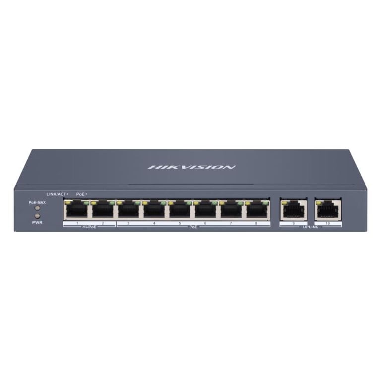 8 Portlu Hızlı Ethernet Akıllı PoE Switch