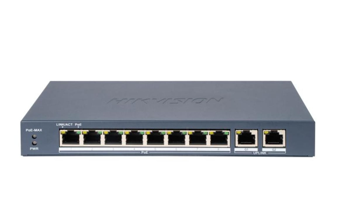 8 Portlu Hızlı Ethernet Akıllı PoE Switch