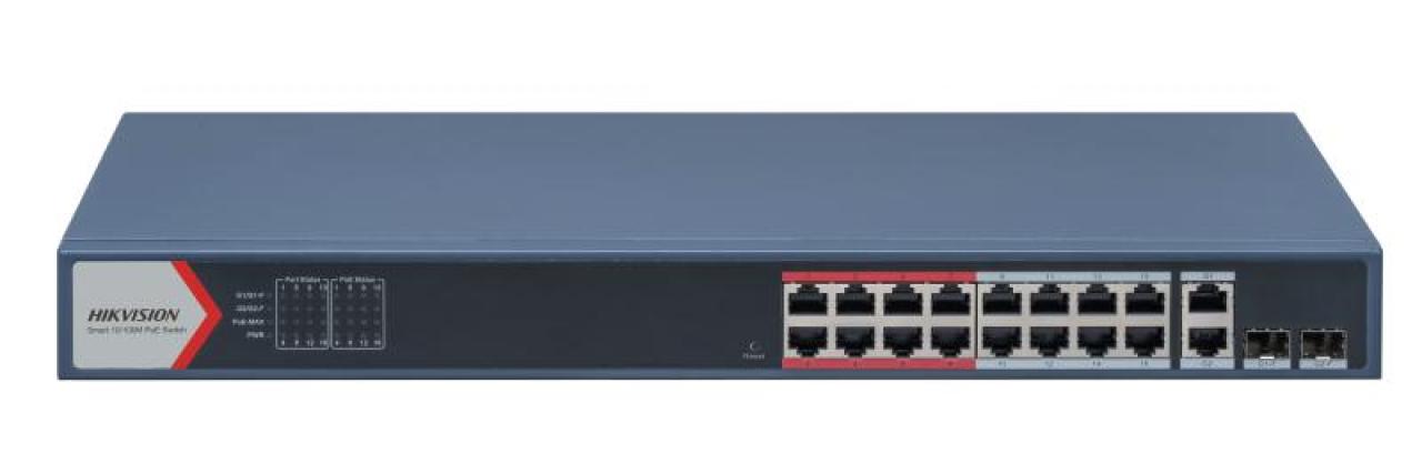 16 Portlu Hızlı Ethernet Akıllı PoE Switch