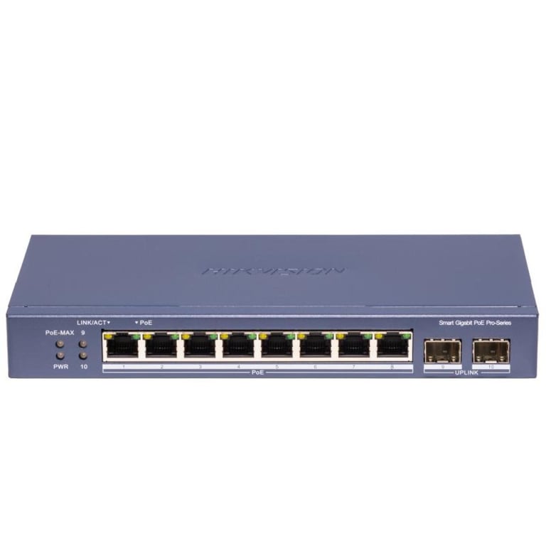 8 Portlu Gigabit Akıllı PoE Switch