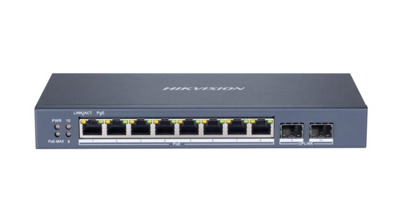 8 Portlu Gigabit Akıllı PoE Switch