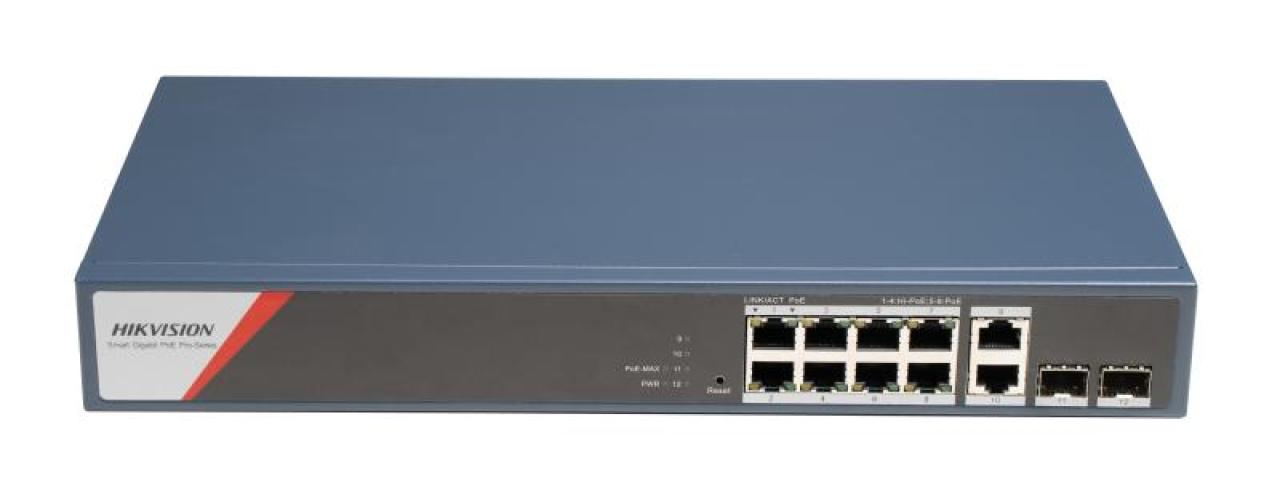 8 Portlu Gigabit Akıllı PoE Switch