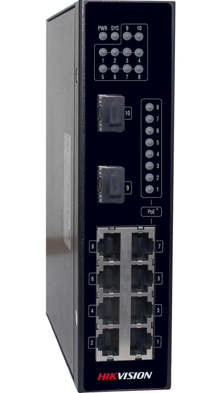 8 Portlu Hızlı Ethernet Yönetilmeyen Endüstriyel PoE Switch