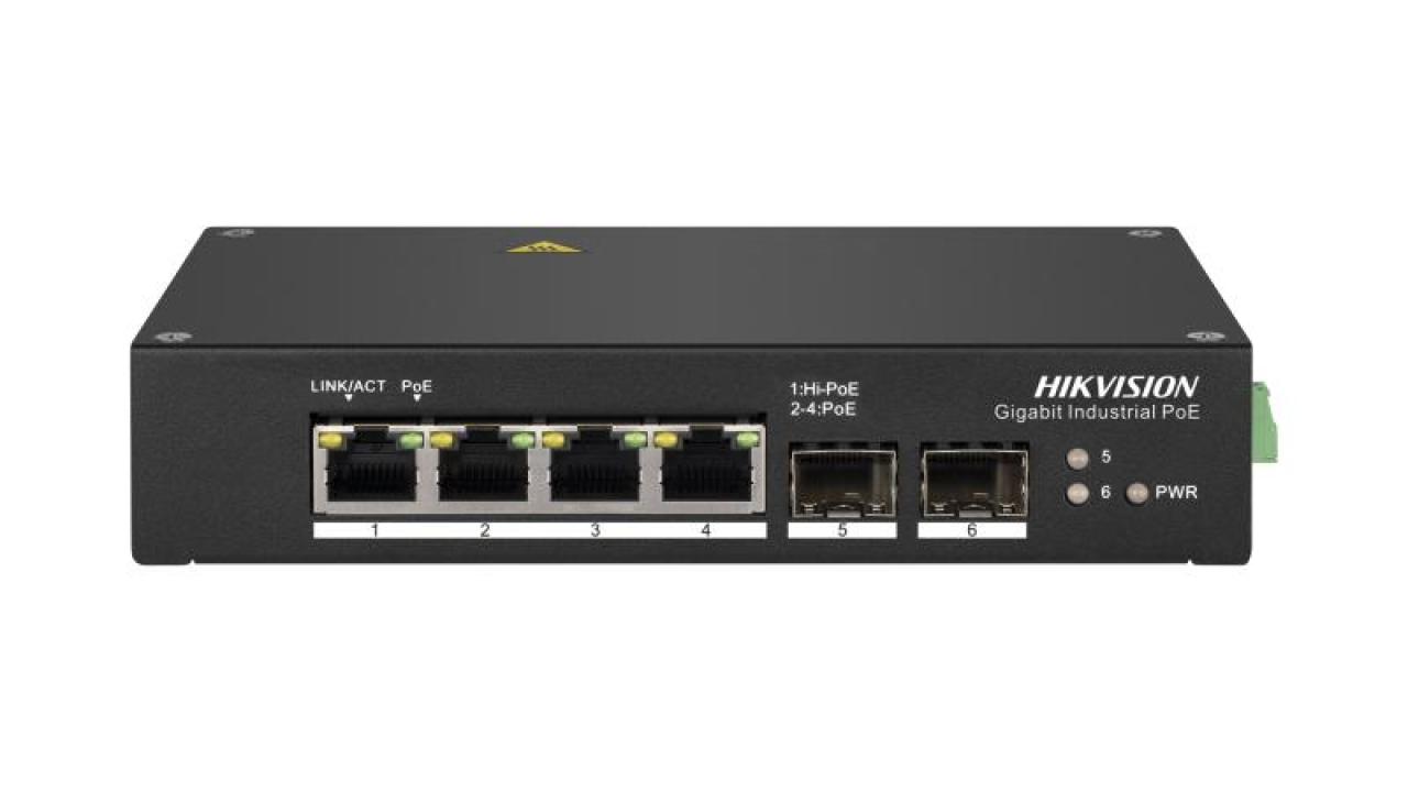 4 Portlu Gigabit Yönetilmeyen Endüstriyel Hi-PoE Switch