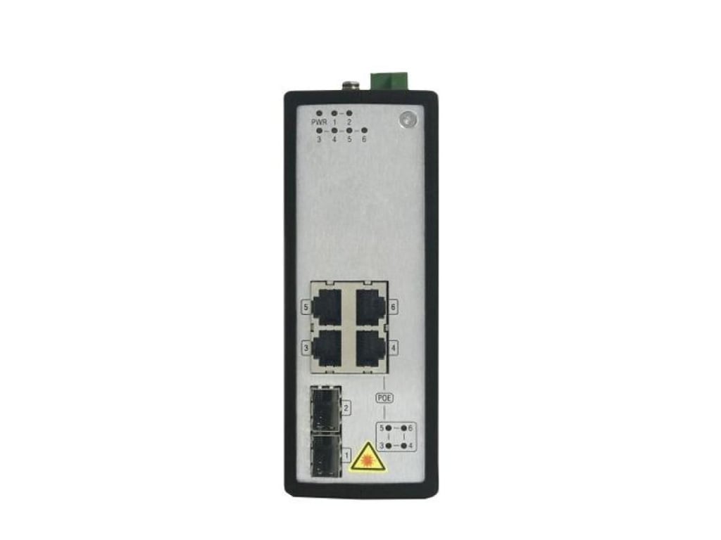 4 Portlu Gigabit Yönetilmeyen Endüstriyel PoE Switch