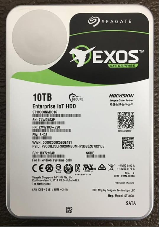 10 TB * 1 SATA HDD