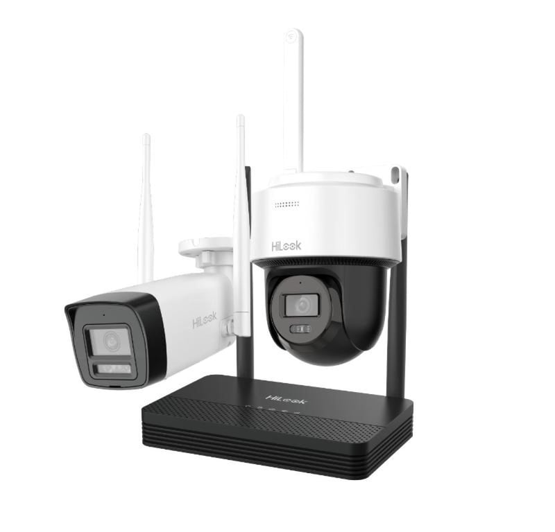 HiLook 2MP H.265 Bir Bullet + Bir PTDome WiFi NVS Kiti