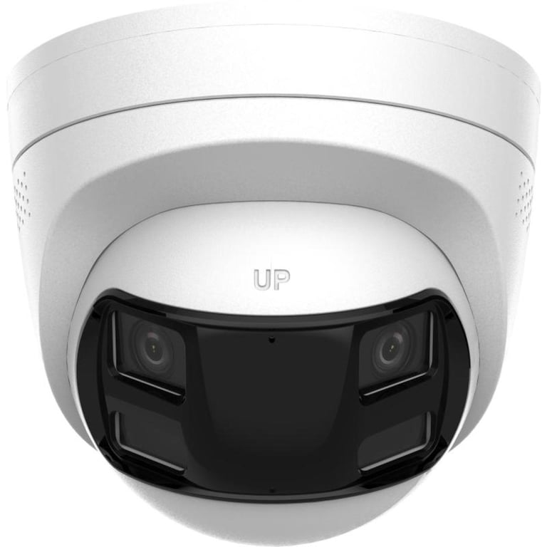 Akıllı Hibrit Işıklı Sabit Turret IP Kamera 6 MP Çift Lens Dikişli Geniş Açılı ColorVu