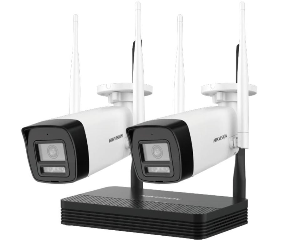 2MP H.265 İKİ bullet WiFi NVS Kiti