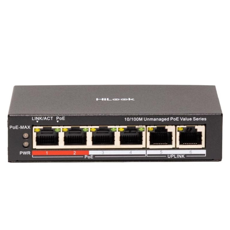 4 Portlu Hızlı Ethernet Yönetilmeyen PoE Switch