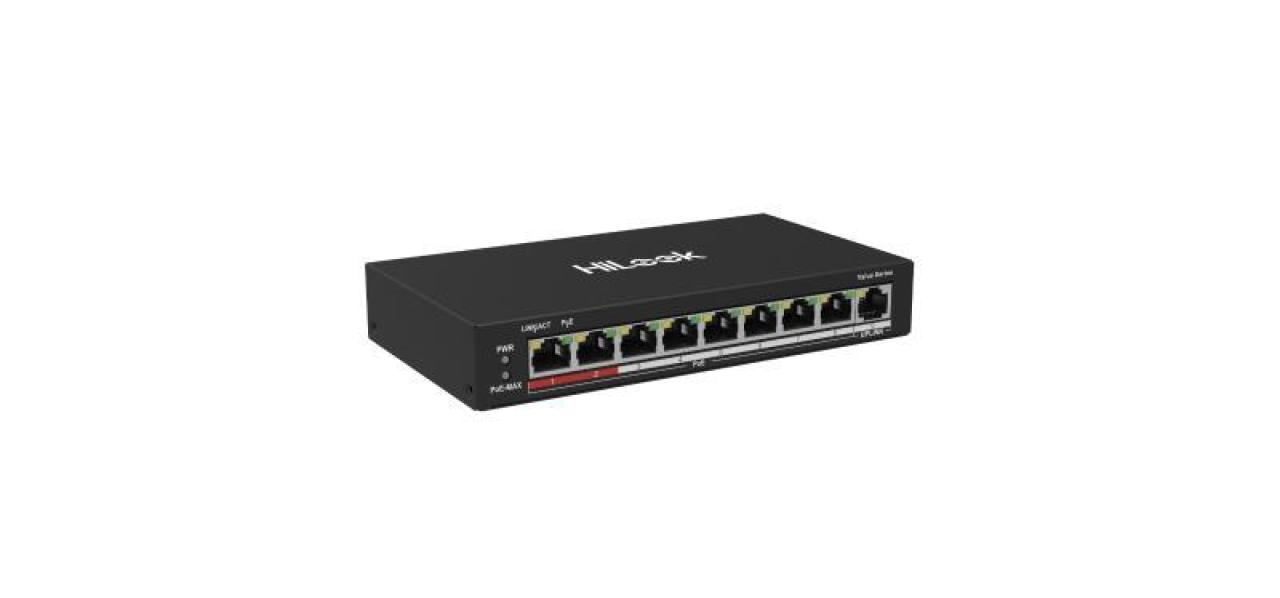 8 Portlu Hızlı Ethernet Yönetilmeyen PoE Switch