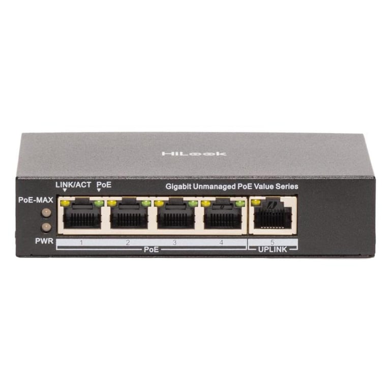 4 Portlu Gigabit Yönetilmeyen PoE Switch