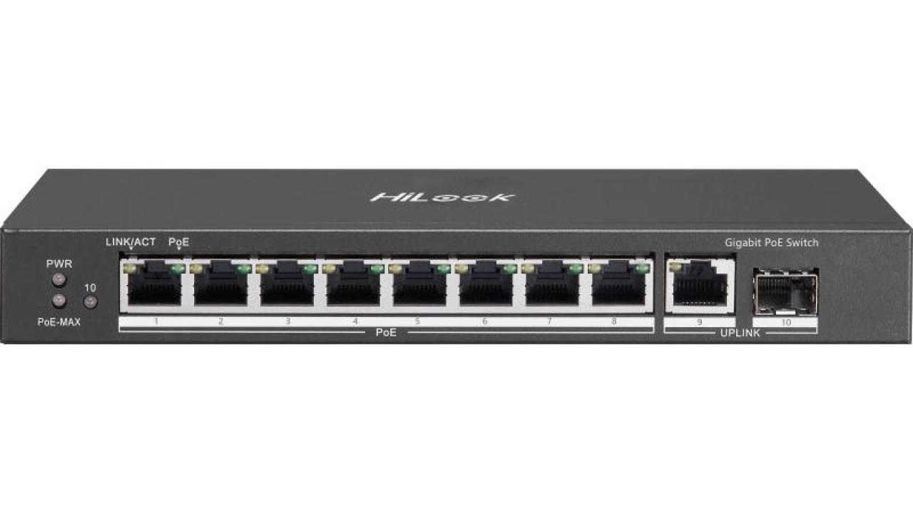 8 Portlu Gigabit Yönetilmeyen PoE Switch