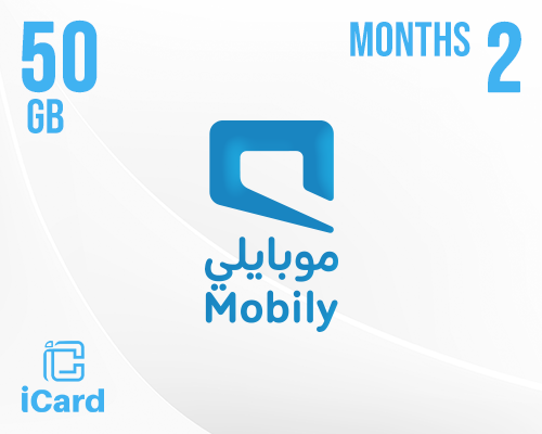 Mobily Mobily Data 50 GB - 2 Months