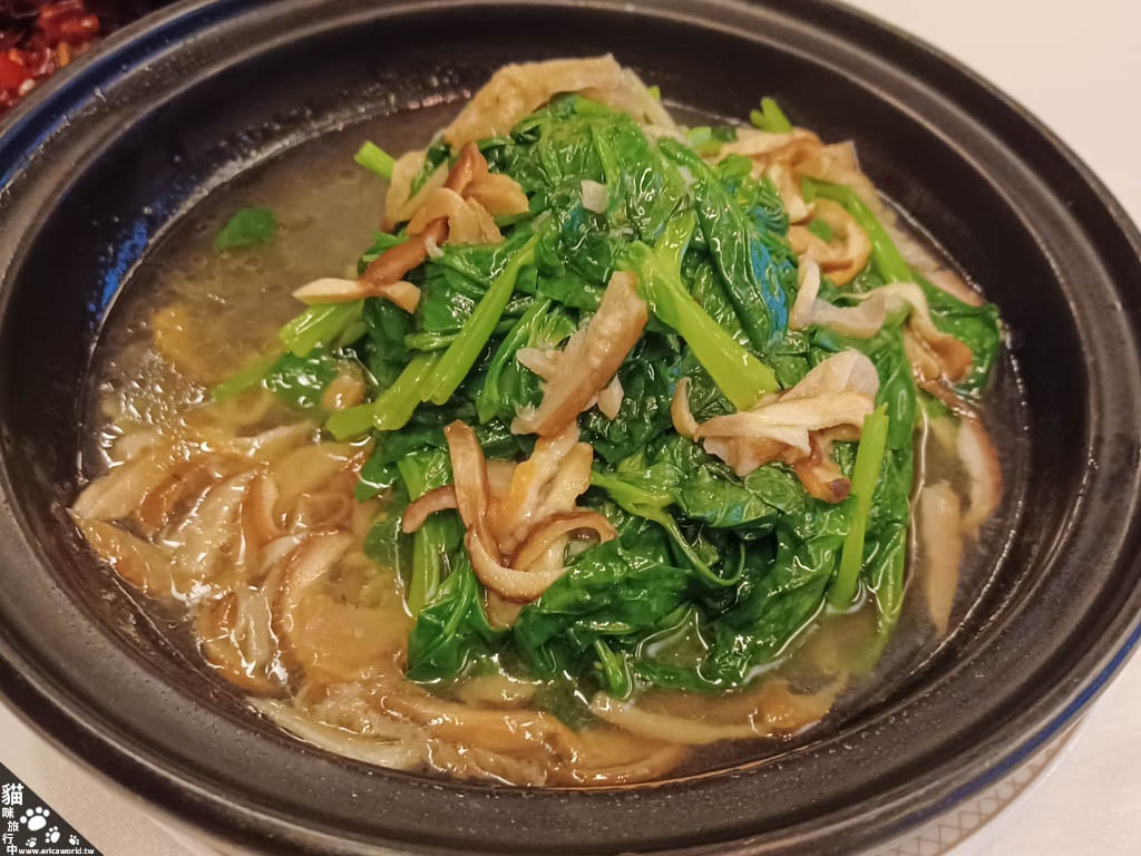 牛肚菌炒豆苗 台北 醉月樓