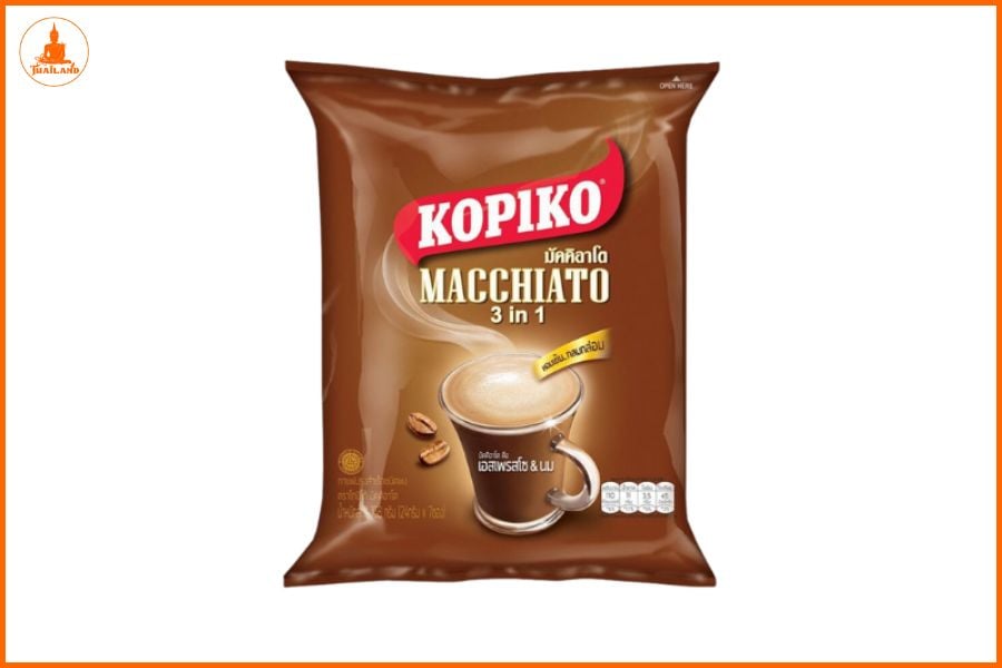 Cà phê sữa hòa tan 3 in 1 Kopiko Macchiato là lựa chọn tuyệt vời khi bạn muốn thưởng thức hương vị cà phê Ý ngay tại nhà