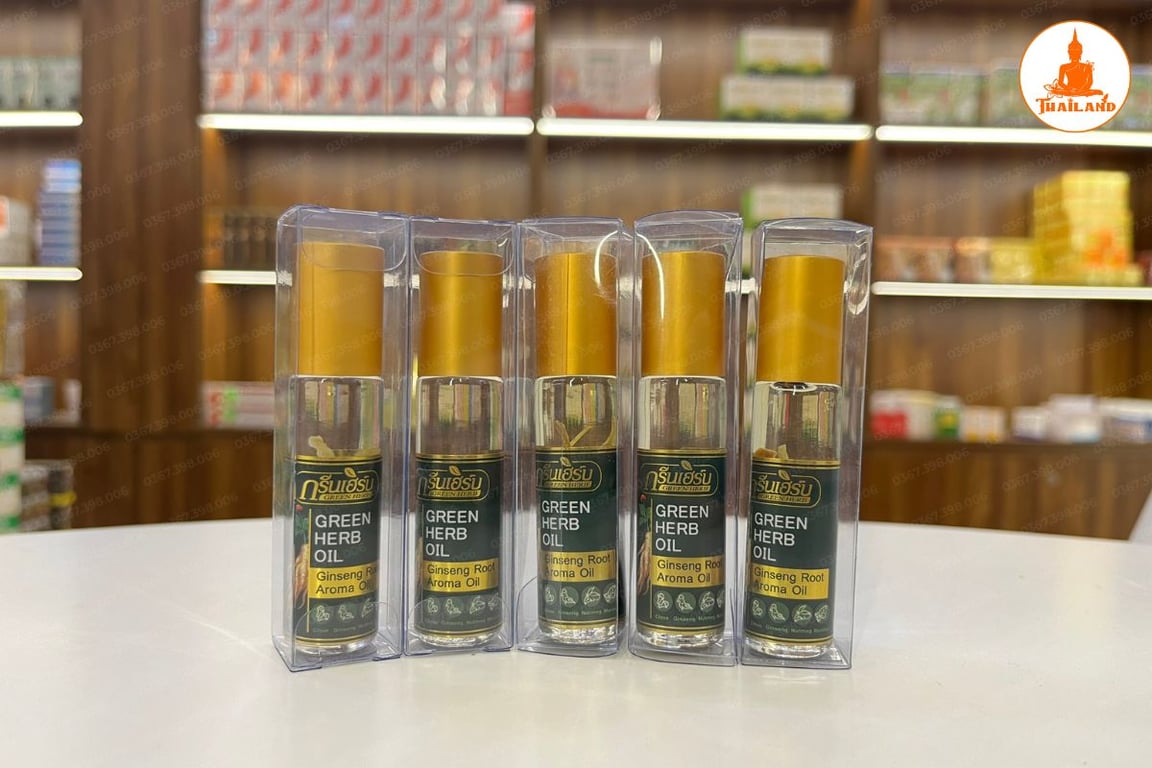 Dầu lăn 3 vị thảo dược Green Herb Oil
