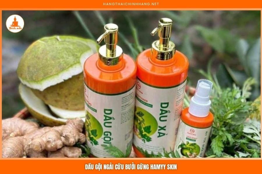 Dầu gội ngải cứu bưởi gừng