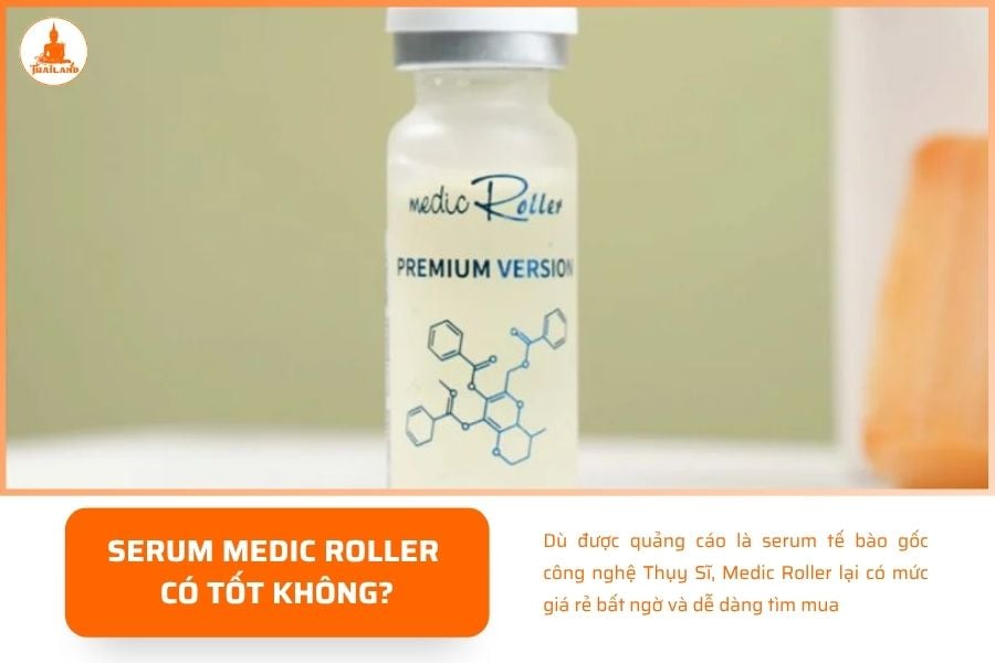 Dù được quảng cáo là serum tế bào gốc công nghệ Thụy Sĩ, Medic Roller lại có mức giá rẻ bất ngờ