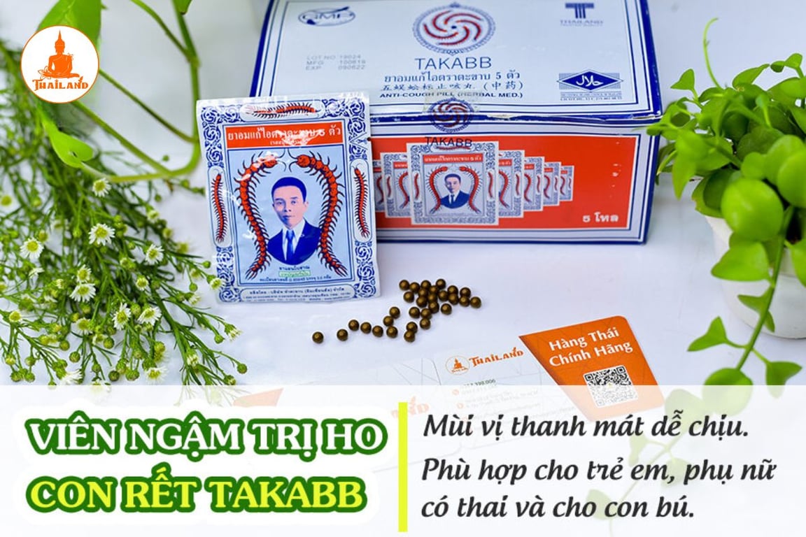 Thuốc ho con rết Takabb là lựa chọn đáng cân nhắc trong việc hỗ trợ giảm ho và làm dịu cổ họng