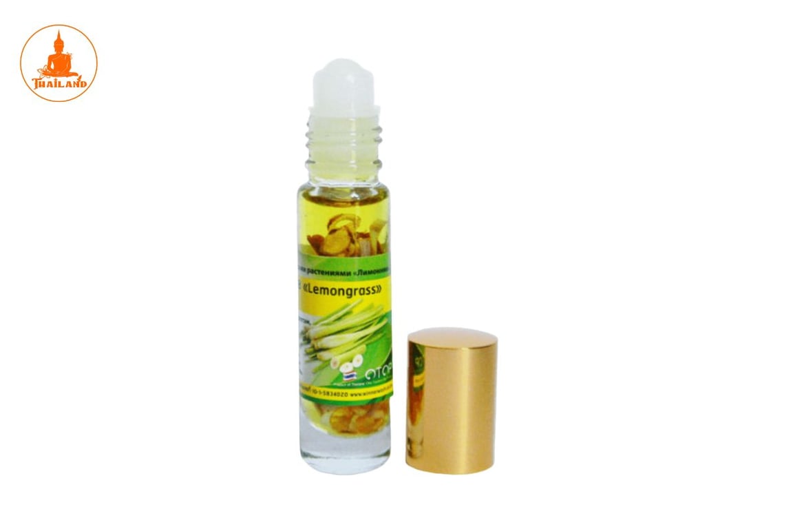 Dầu lăn Banna Oil Balm With Herb Lemongrass giúp giảm đau đầu, căng thẳng, say xe, cảm cúm hiệu quả