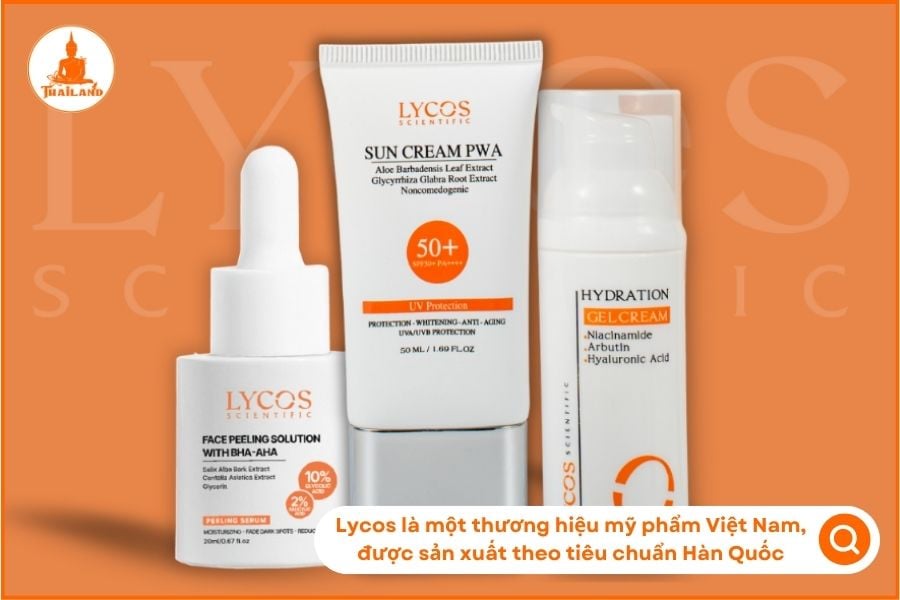 Mỹ phẩm Lycos là một thương hiệu nội địa của Việt Nam