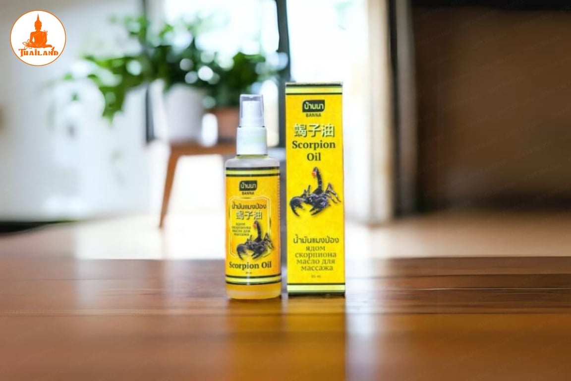 dầu xịt bò cạp Scorpion Oil – sản phẩm đặc trị đau nhức xương khớp đến từ Thái Lan
