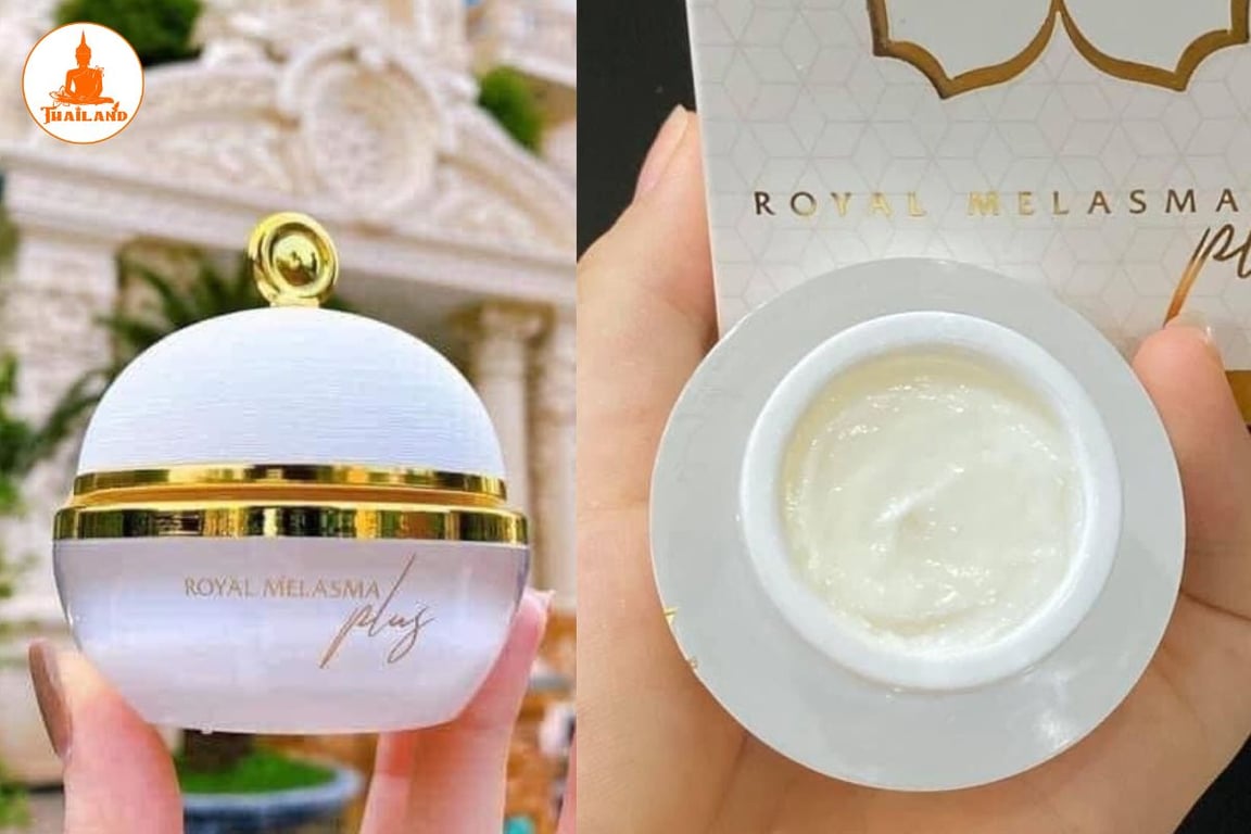 Chất kem trị nám Magic Skin có màu trắng vôi, kết cấu khá mềm mịn