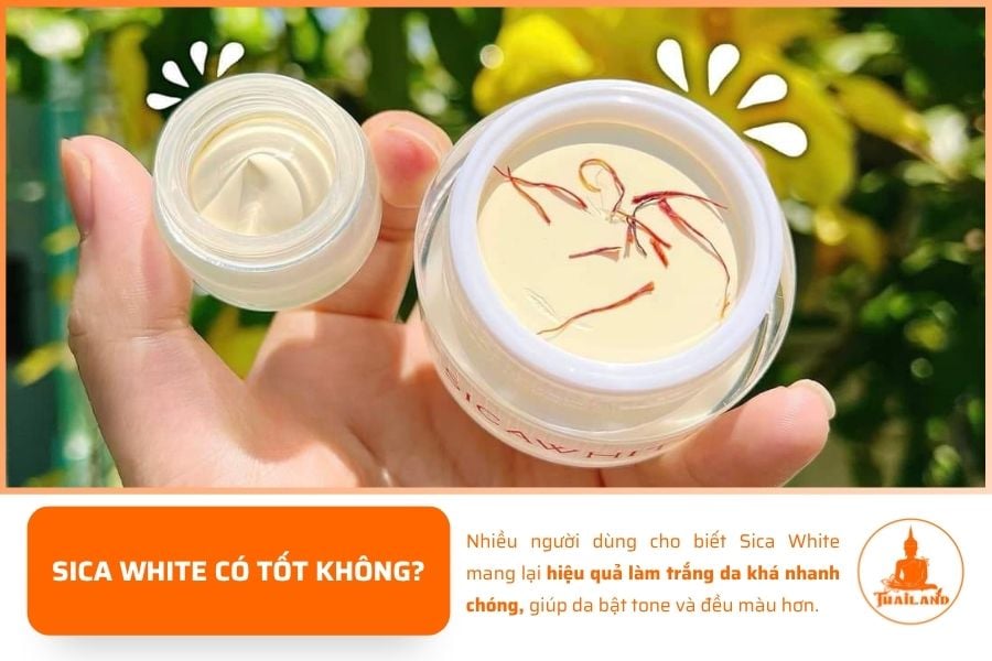 Nhiều người dùng cho biết Sica White mang lại hiệu quả làm trắng da khá nhanh chóng