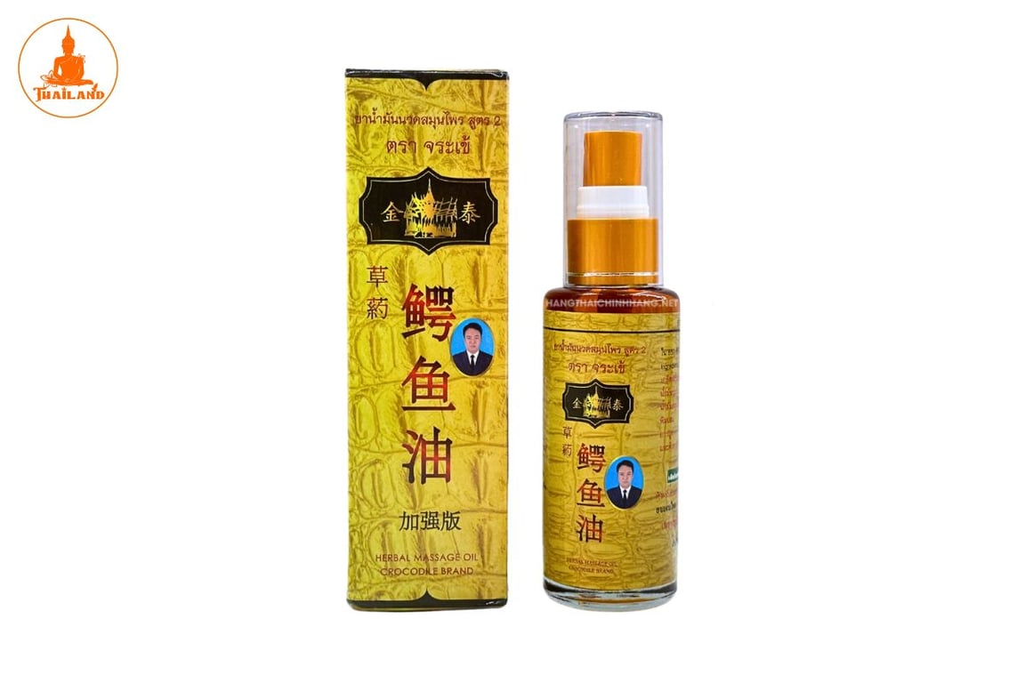 Dầu xịt cá sấu vàng Castle Crocodile Oil là sản phẩm y học cổ truyền Thái Lan