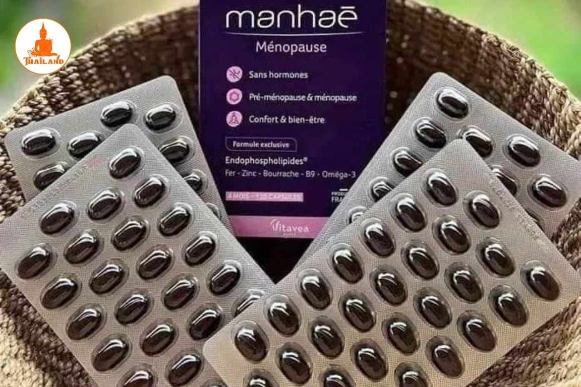 Viên uống Manhae không chứa hormone tổng hợp như liệu pháp hormone thay thế 