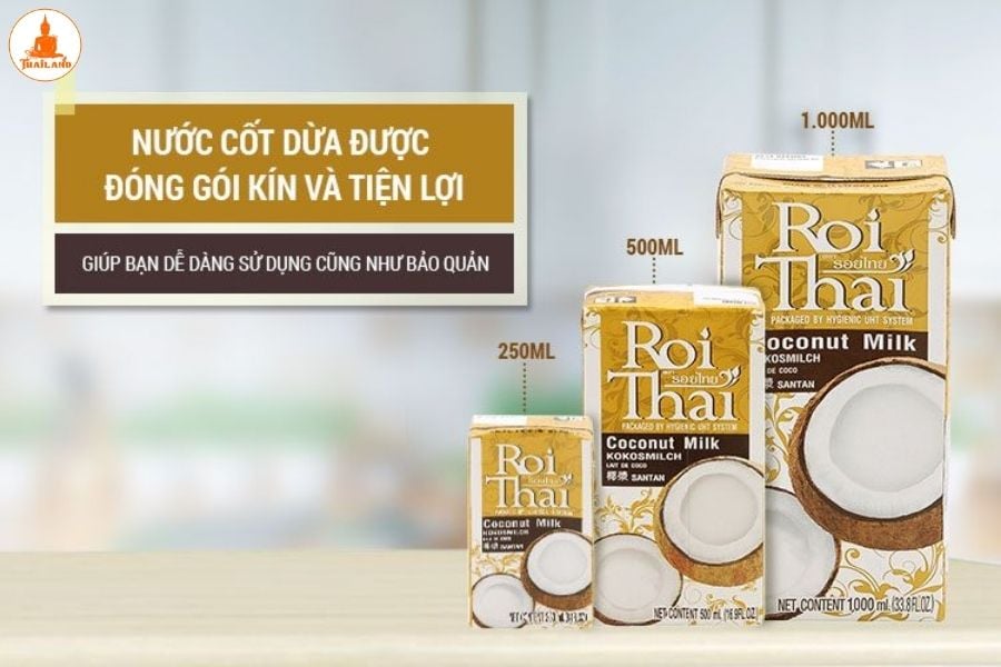 Nước cốt dừa Roi Thai có thể biến tấu thành vô vàn món ăn ngon