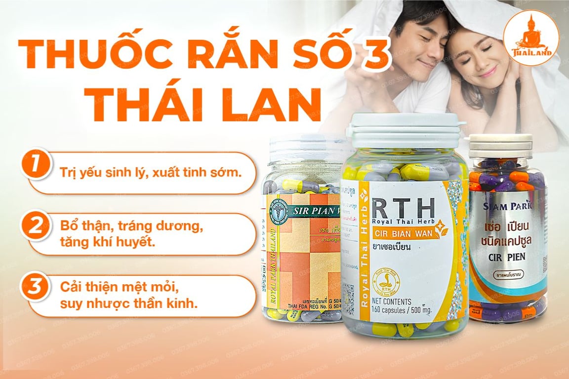 Thuốc rắn số 3 cải thiện tình trạng yếu sinh lý ở nam giới 