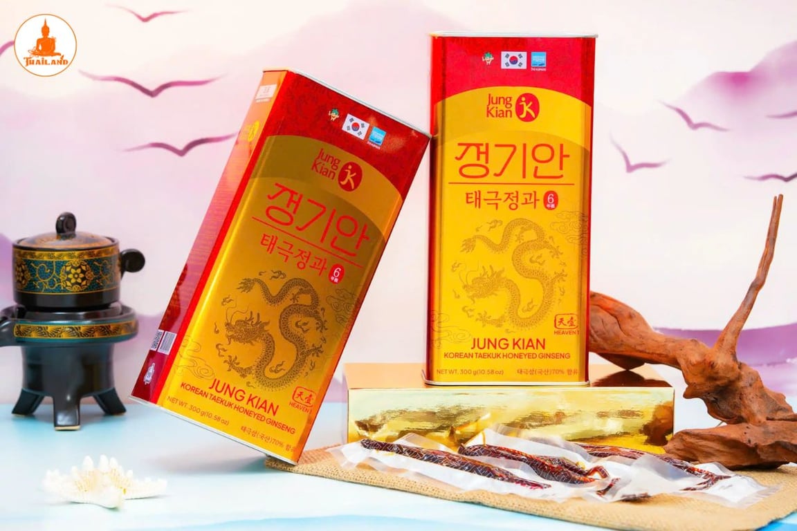 Thiên Sâm Tẩm Mật Ong Jung Kian hỗ trợ cơ thể khỏe mạnh mỗi ngày
