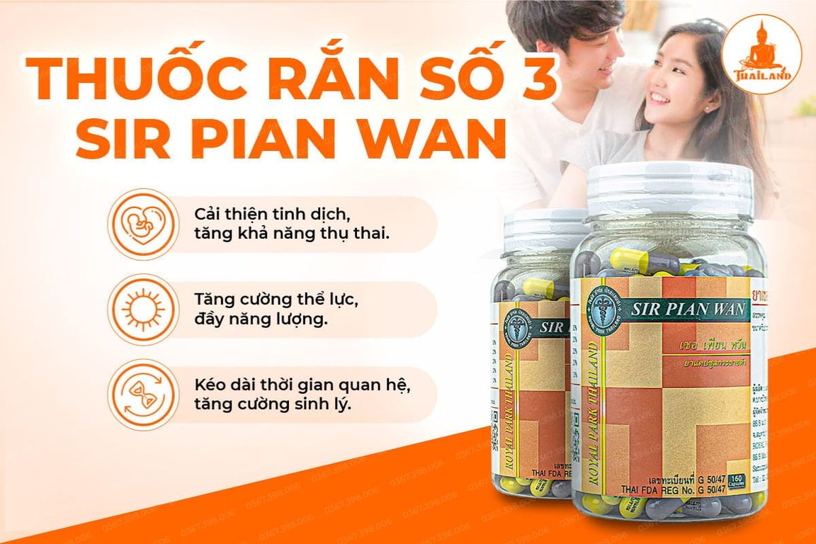 Thuốc rắn số 3 Sir Pian Wan