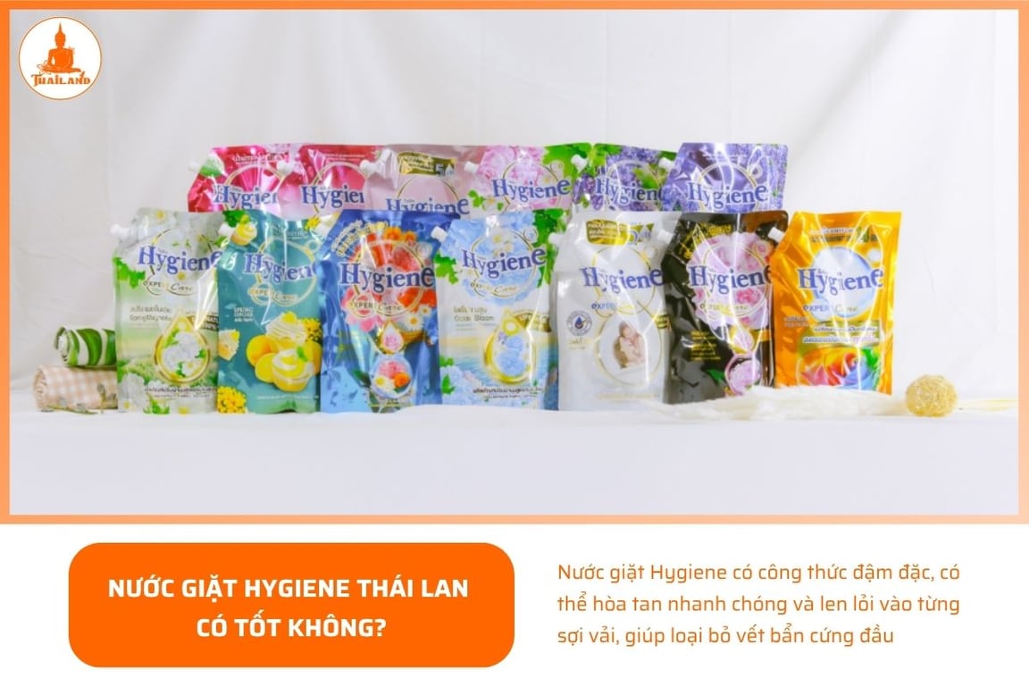 Nước giặt Hygiene sở hữu công thức đậm đặc giúp đánh bay nhiều vết bẩn cứng đầu