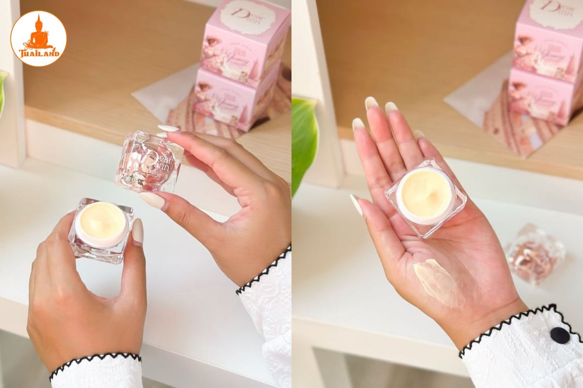 Kem sâm Darin có kết cấu đặc, mịn, không bị vón cục hay bở như một số loại kem giá rẻ khác