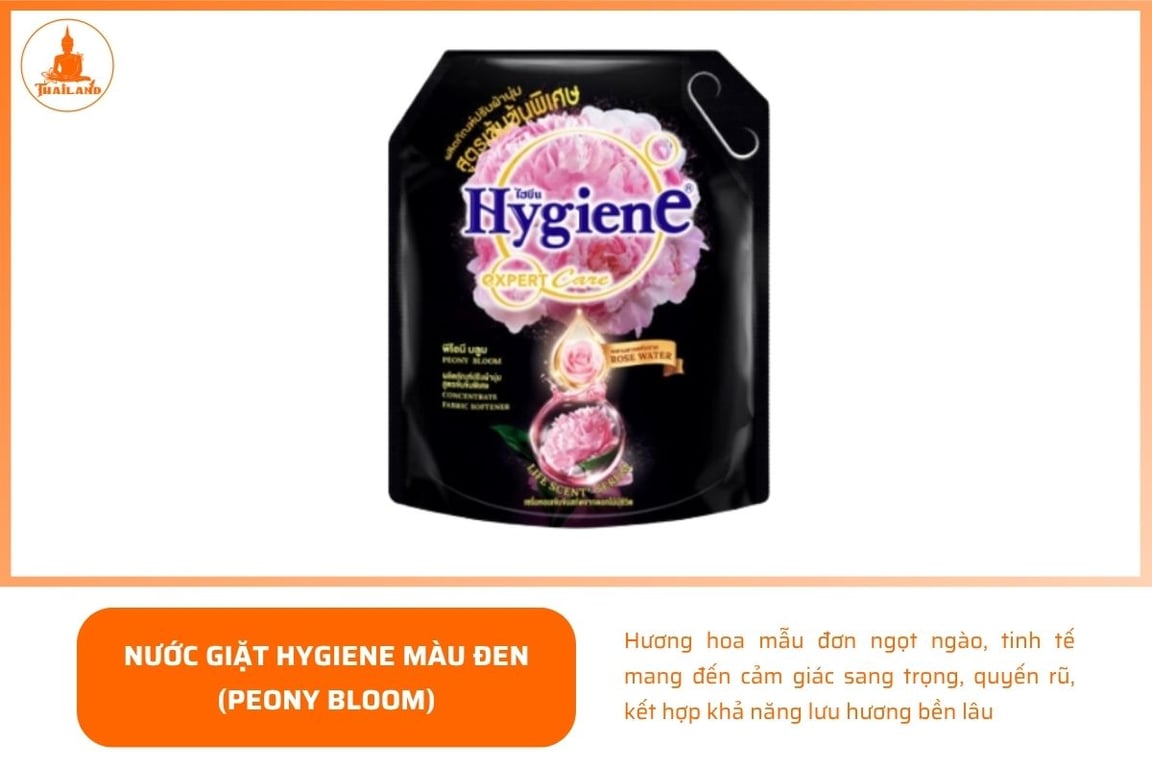 Nước giặt Hygiene màu đen được đánh giá là một trong những dòng sản phẩm có hương thơm nổi bật nhất