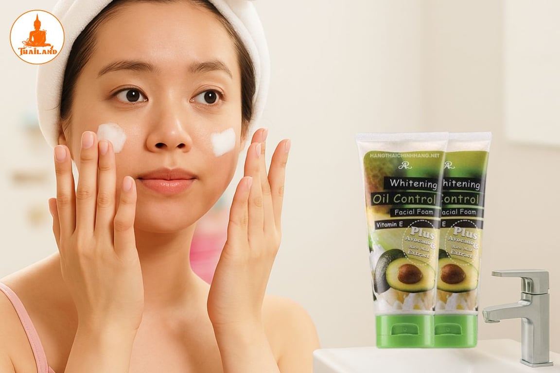 Sữa rửa mặt bơ Aron Sản phẩm giúp làm sạch sâu lỗ chân lông, cuốn trôi lớp dầu thừa và cặn trang điểm