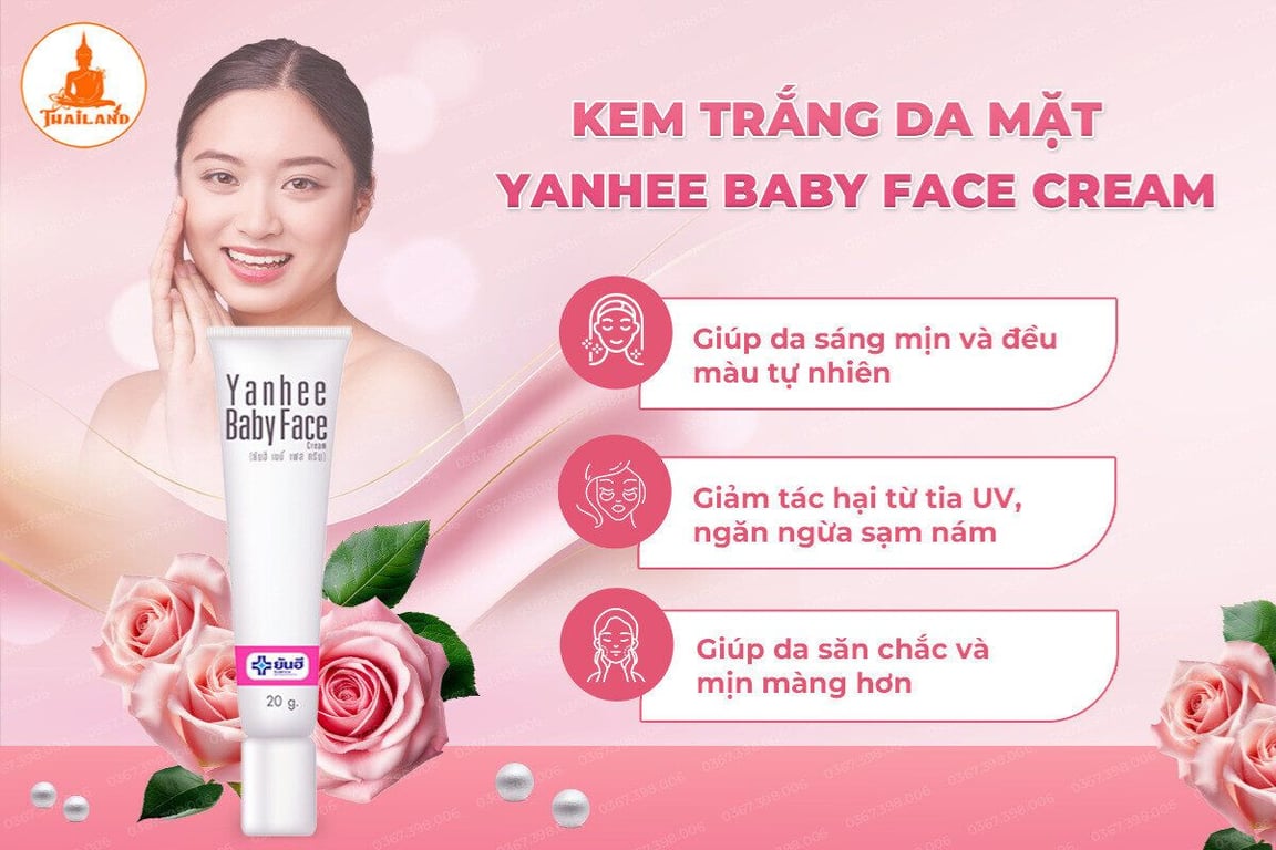 Yanhee Baby Face Cream mang lại cho bạn làn da trắng hồng tự nhiên
