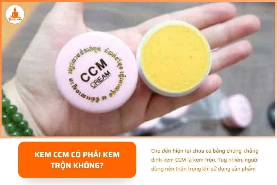 Cho đến hiện tại chưa có bằng chứng khẳng định kem CCM là kem trộn