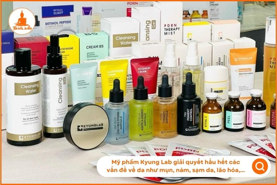 Kyung Lab giải quyết hầu hết các vấn đề về da như mụn, nám, sạm da, lão hóa,...
